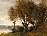 Paul Desire Trouillebert Le Pecheur painting